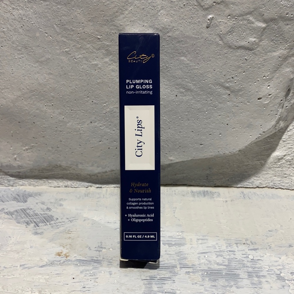 NIB Clear City Lips plumping lip gloss